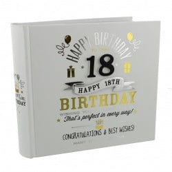 Widdop Gifts Photo Frames & Albums Signography 18th Birthday Photo Album