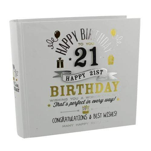 Widdop Gifts Photo Frames & Albums Signography 21st Birthday Photo Album