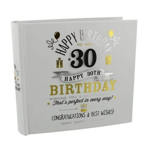 Widdop Gifts Photo Frames & Albums Signography 30th Birthday Photo Album