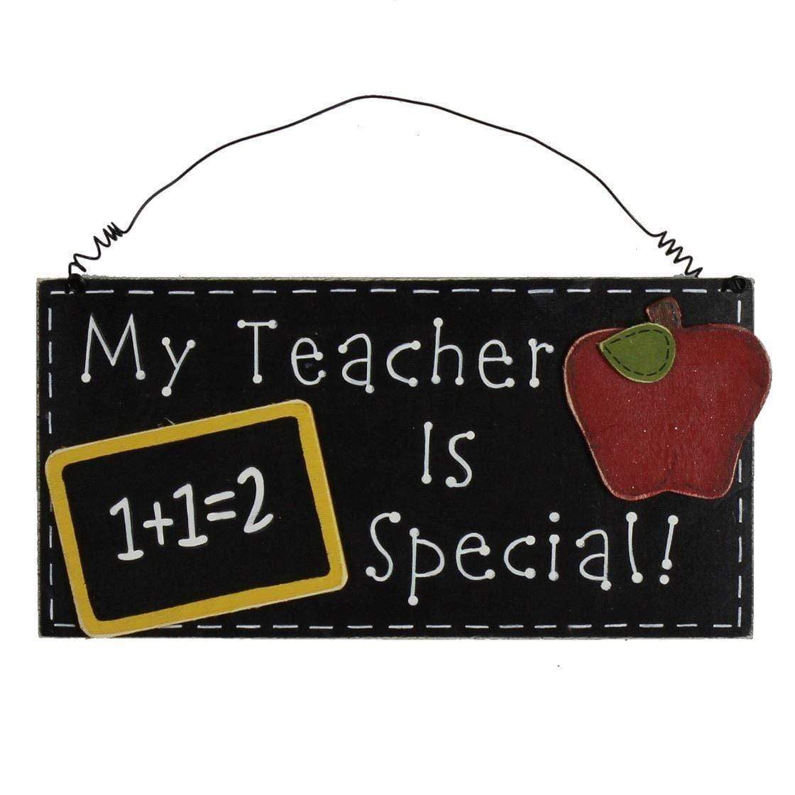 Widdop Gifts Wall Signs & Plaques Special Teacher Hanging Chalkboard Wall Plaque