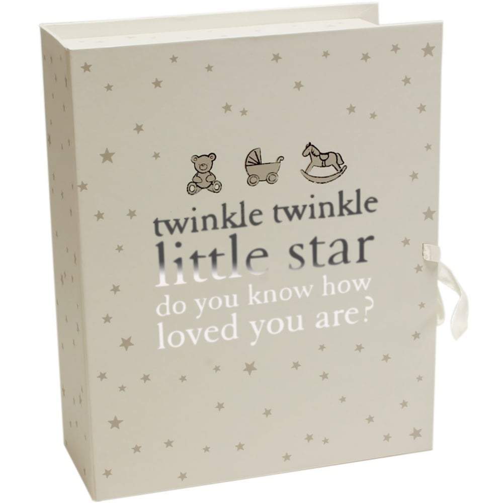 Widdop Gifts Trinket & keepsake Boxes, Socks Twinkle Twinkle Little Star Keepsake Box