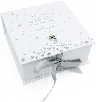 Widdop Gifts Storage Tins, Trinket & keepsake Boxes Twinkle Twinkle Little Star Keepsakes Box