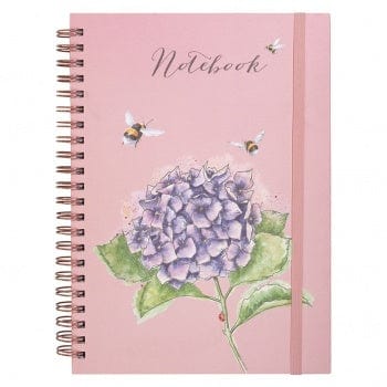 Wrendale Designs Stationery Bumblebee and Hydrangea Design A4 Notebook