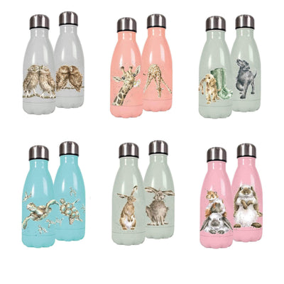 Wrendale Designs Water bottle Choice of Country Animal Illustrated Water Bottles