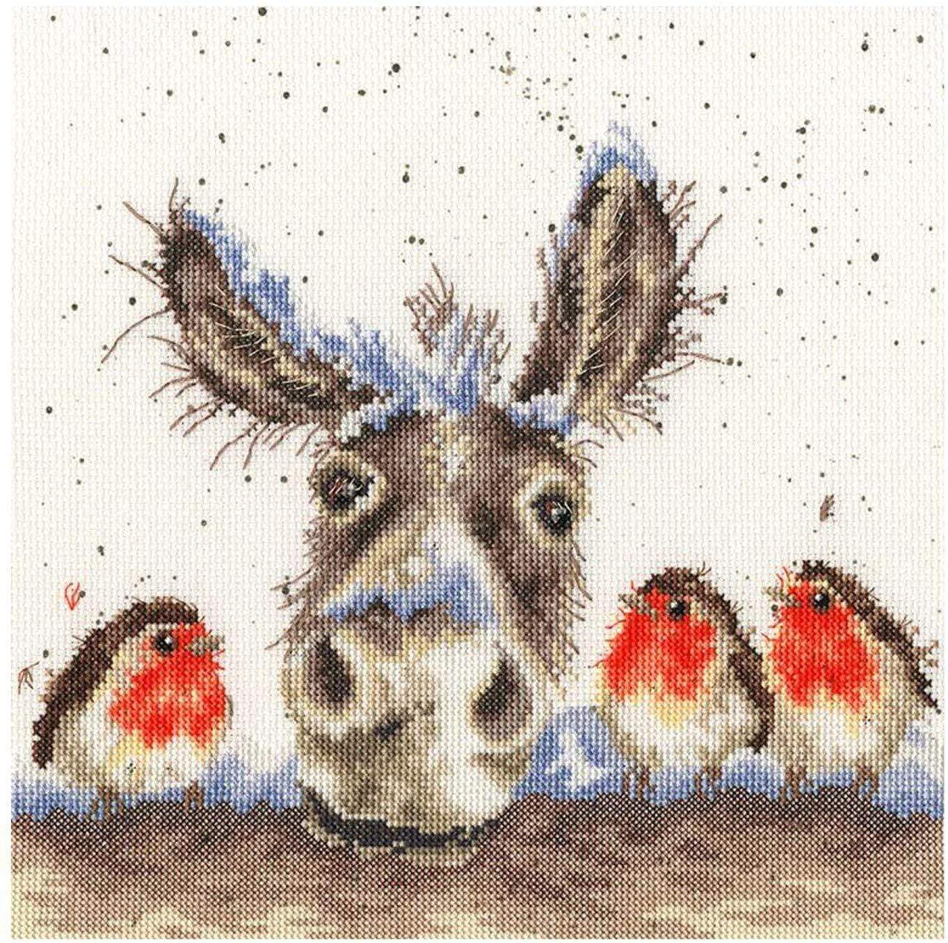 Wrendale Designs Craft Sets Christmas Donkey Choice of Design Cross Stitch Kits