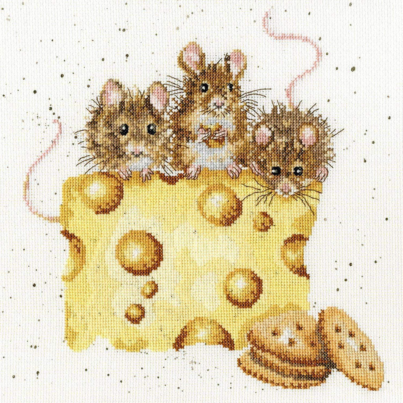 Wrendale Designs Craft Sets Crackers About Cheese Choice of Design Cross Stitch Kits