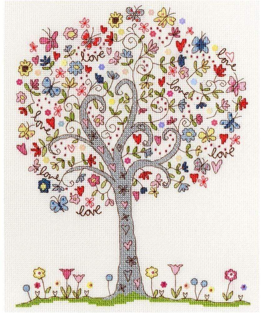 Wrendale Designs Craft Sets Love Tree Choice of Design Cross Stitch Kits