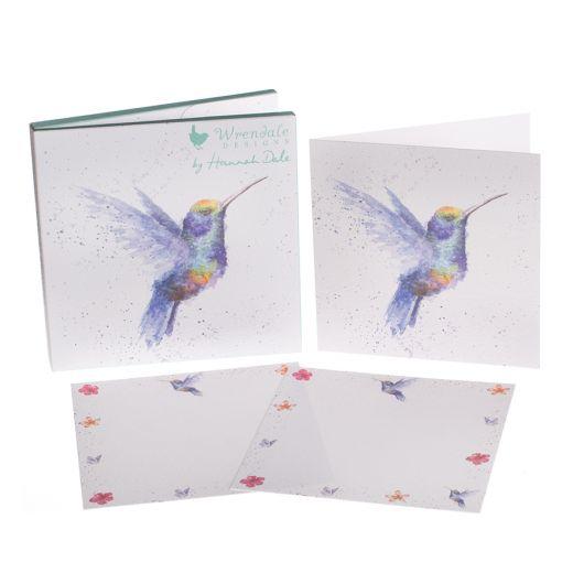 Wrendale Designs Stationery Humming Bird Choice Of Design Notecard Packs