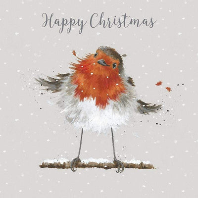 Wrendale Designs christmas cards 'Christmas Robin' 8 Luxury Christmas Cards