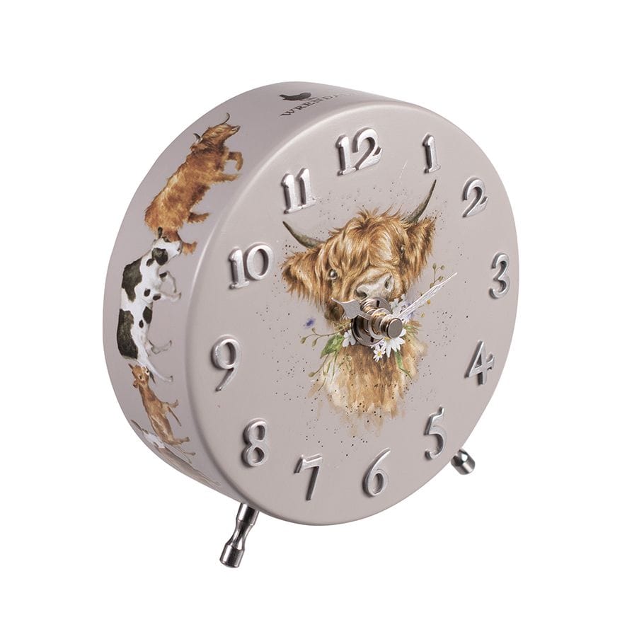 Wrendale Designs Clock Cow Freestanding Mantel Clock - Choice of Design