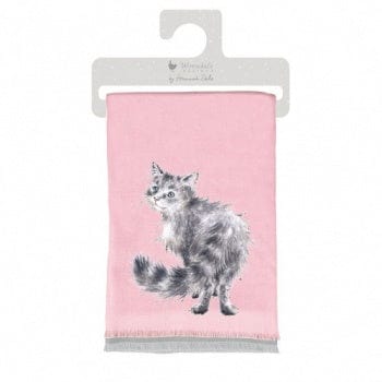 Wrendale Designs Scarves Glamour Puss Winter Scarf In Gift Bag