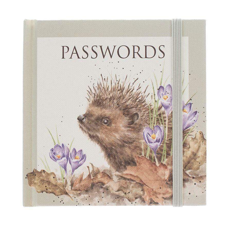 Wrendale Designs Notebooks Hedgehog Design Password Notebook