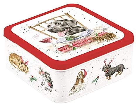 Wrendale Designs Trinket & keepsake Boxes, Christmas Decorations 'Santa's Little Helper' Christmas Tin