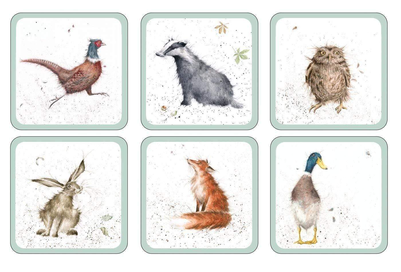 Wrendale Designs Coasters & Placemats Set of 6 Woodland Designs Coasters