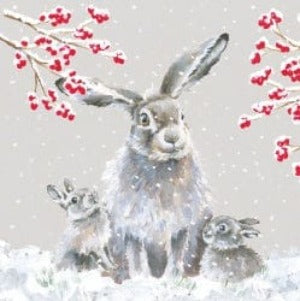 Wrendale Designs christmas cards Snowfall Luxury Christmas Cards