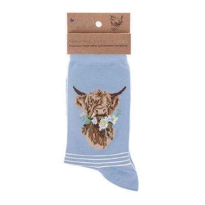 Wrendale Designs Socks Cow Super Soft Bamboo Socks - Choice of Design