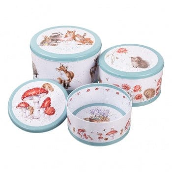 Wrendale Designs Teal Countryside Themed Cake Tins