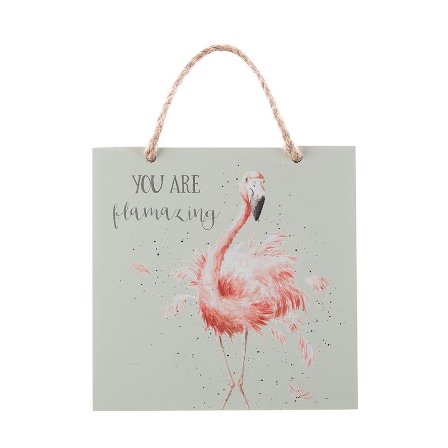 Wrendale Designs Wall Signs & Plaques Flamingo - You Are Flamazing Wooden Plaques