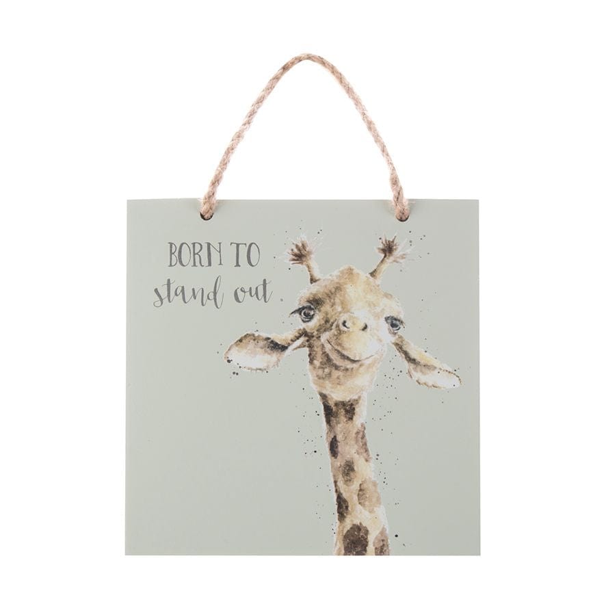 Wrendale Designs Wall Signs & Plaques Giraffe - Born To Stand Out Wooden Plaques