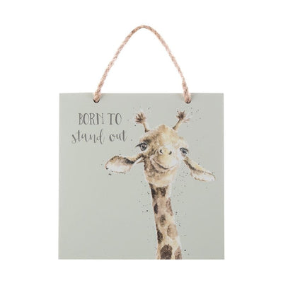 Wrendale Designs Wall Signs & Plaques Giraffe - Born To Stand Out Wooden Plaques