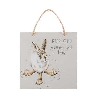 Wrendale Designs Wall Signs & Plaques Hare - Keep Going You've Got this Wooden Plaques
