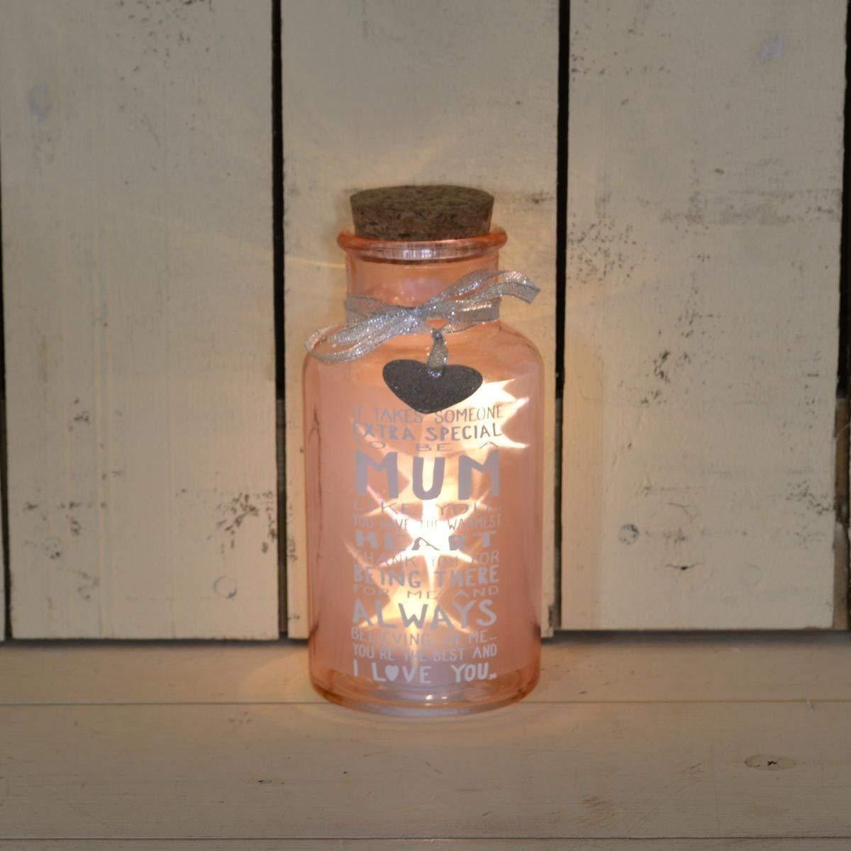 Xpressions Glassware Light Up Jar for Mum - Messages of Love